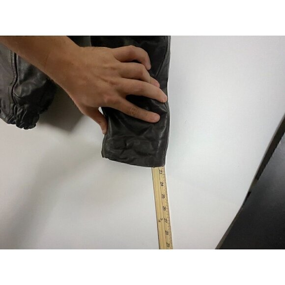 VTG VCG Police Trooper Men's 50s Brown Horsehide Leather Motorcycle Jacket Sz 44 - Picture 12 of 15